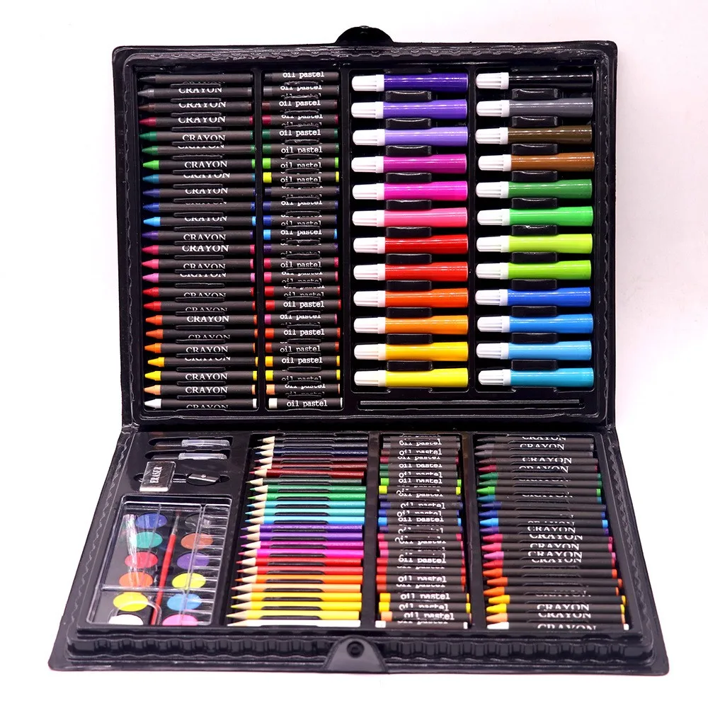 168 Pieces Back To School Deluxe Stationery Art Set With Water Color