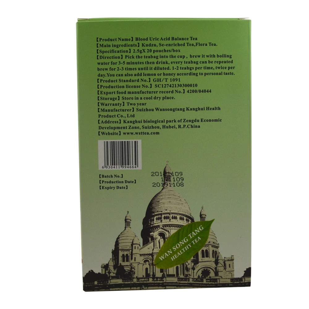 Chinese Herbal Tea Gout Uric Acid Blood Uric Acid Balance Tea Natural