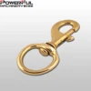 SOLID SWIVEL ANTIQUE BRASS SNAP HOOKS