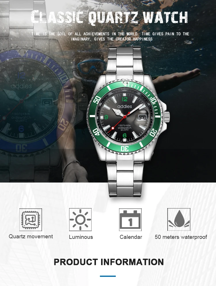 Trend Products Nickel Free Watch Quartz Men Watches With Date Exponi Watch Reloj