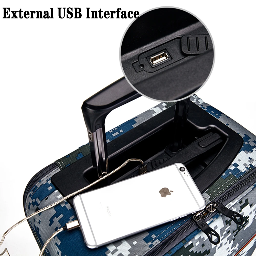 Luggage Case With Folding Chair Luggage Travel Bags Suitcase Trolley