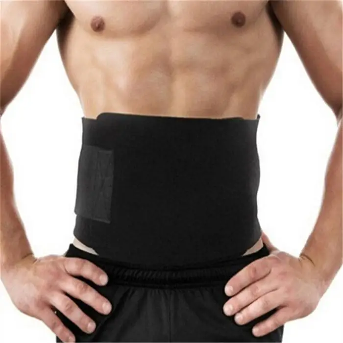 

New design Wholesales Adjustable Sweat Neoprene Waist support back belt, Black;can custom other color