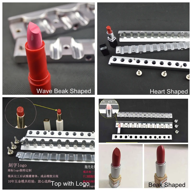 12 Cavities Aluminum Lipstick Mould Lipstick Filling Tray Buy