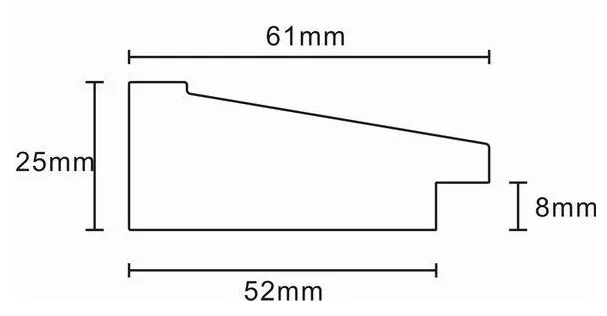 Making plastic black  picture frame moulding