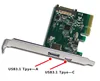 PCI-E to USB 3.1 and Type C 2 Port Expansion Card