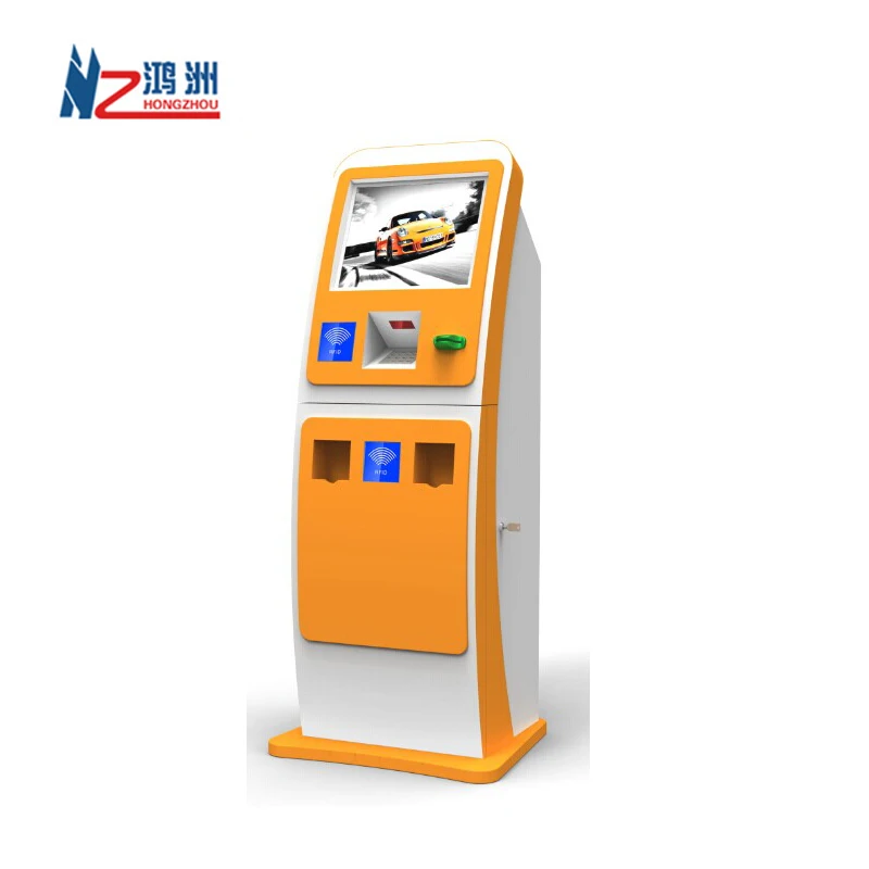 High quality free standing coin counter kiosk for mall