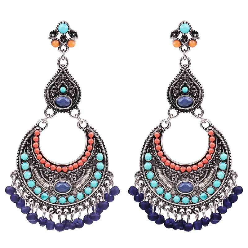 Linsoir 2020 fashion agate gemstone design bohemian jewelry earring women vintage womens earrings trendy jewelry