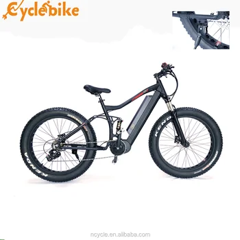 electric bike with rear suspension