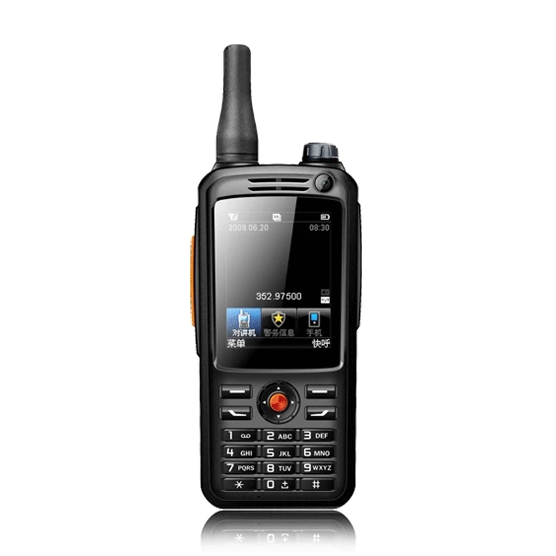 

Wifi mobile phone android 3g 4g radio walkie talkie with SMS cell phones function, Black