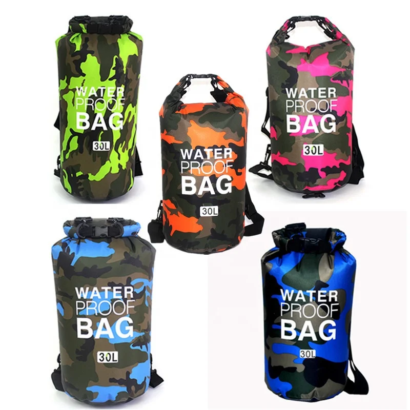 

5 Color ,,,,, 500D PVC Camouflage Double Shoulder Waterproof Dry Bag