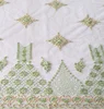 fancy bridal lace dress fabric material with hand embroidery sequin and beaded tulle fabric designs for dress or wedding