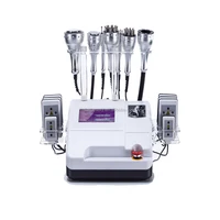 

8 in 1 40k cavitation &vacuum system Ultrasonic RF laser pads Body Shape Esthetic Fat burning weight loss beauty device