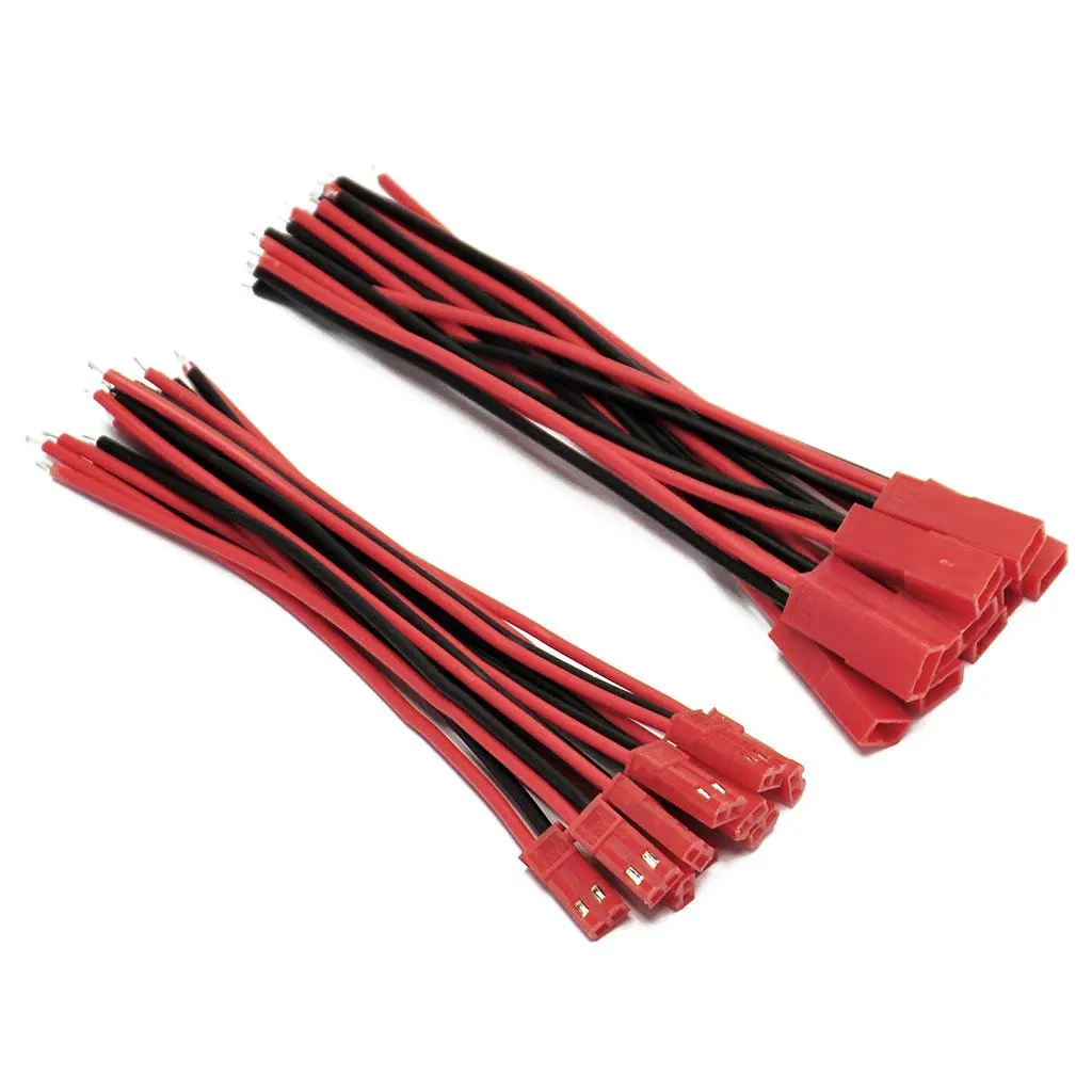 AE1045 Gikfun JST SM 2-Pins 2P Female & Male Plug Connector Wire Cables for Arduino Pack of 10 Pairs