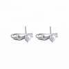 wholesaler Lazy cat shape silver jewelry 2018 stud earrings in stock