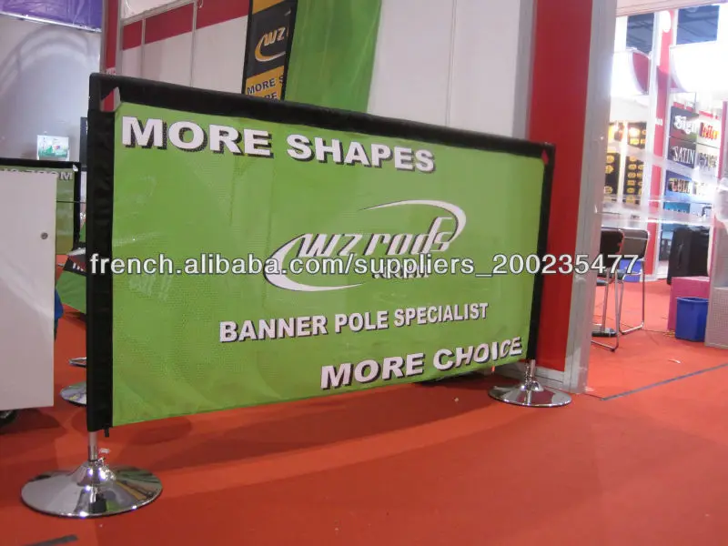 Indoor Display Barrier Banner System Door Frame Banner System For