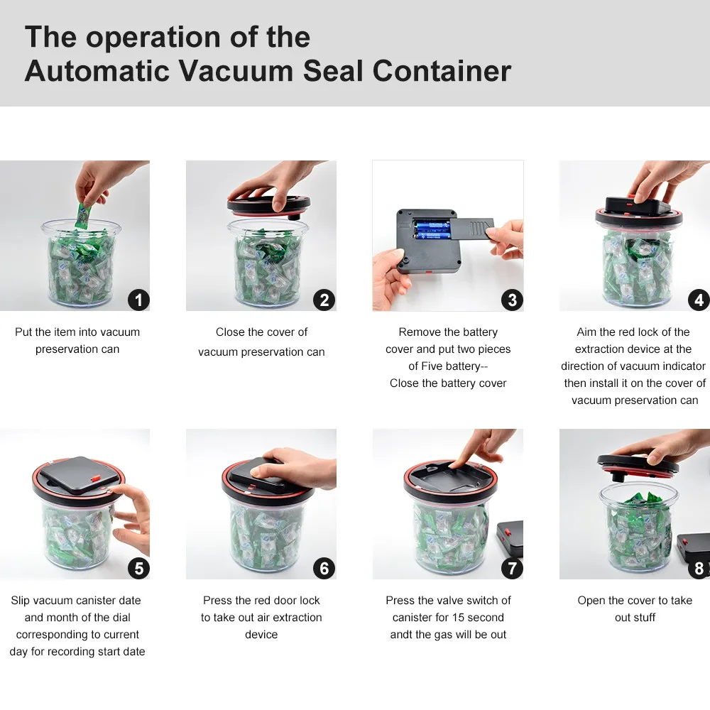 Large Coffee Container,Automatic Vacuum Sealed Storage For Food,Pet