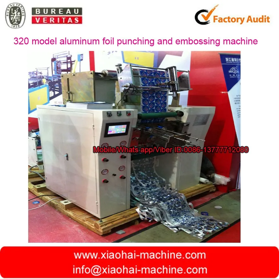 450mm Width Aluminum Foil Lids Punching Machine With Embossing Buy