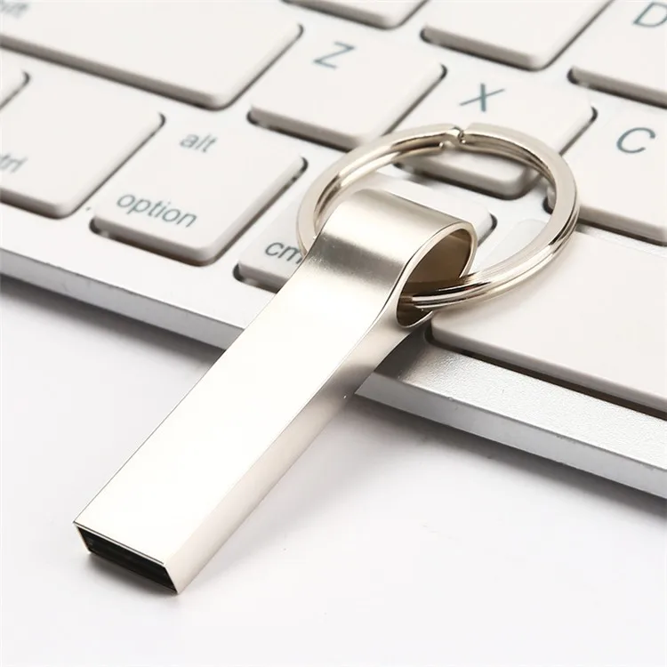 high quality 285 metal 8gb 16gb 32gb laser engrave/skin print logo key ring USB flash pendrive - ANKUX.COM