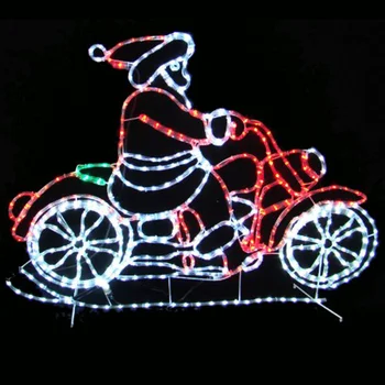 Outdoor Led Rope Light Silhouettes Motorcycle Animated Christmas Lights ...
