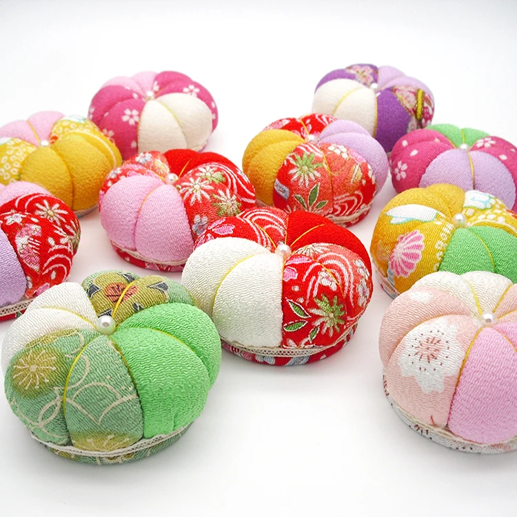 

Free shipping pumpkin Pin Cushion handmade sewing kit E155