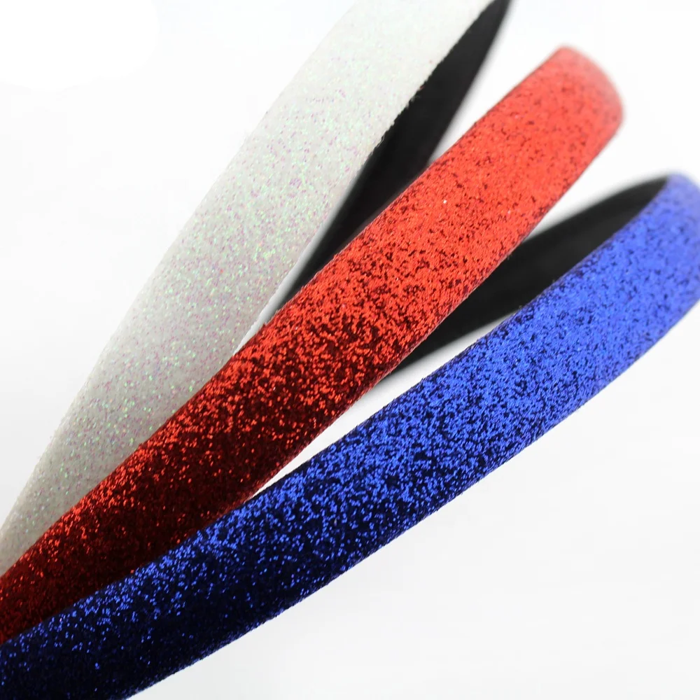 

2019 New Arrival Fashion DIY Hair Accessories For Baby July 4th Glitter Hairband For Women Custom Hair Hoop, 3 colors