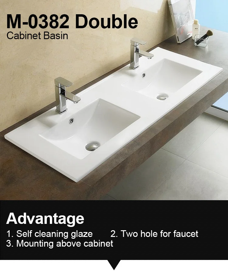 Ceramic Bathroom Double Bowl Sink Wash Hand Basin Buy Double Bowl