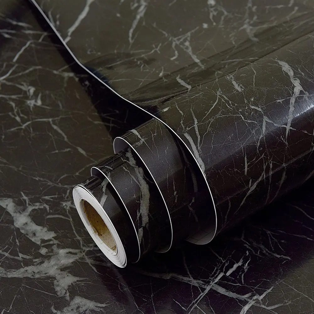 Black Marble Design Contact Wall Paper