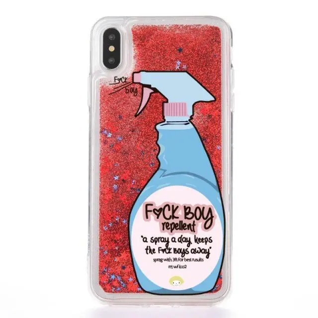 Funny Detergent UV Printed Silicone Liquid Shiny Sparkle Cell Phone Case For iPhone 11 X XS MAX