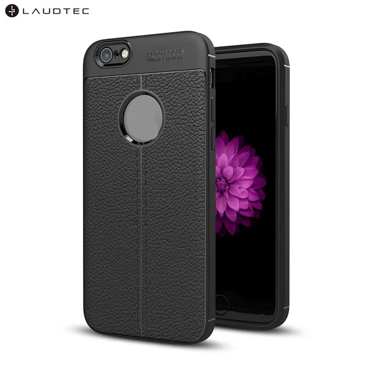 

Laudtec Litchi Leather Pattern TPU Back Cover Phone Case For iphone 6 Plus