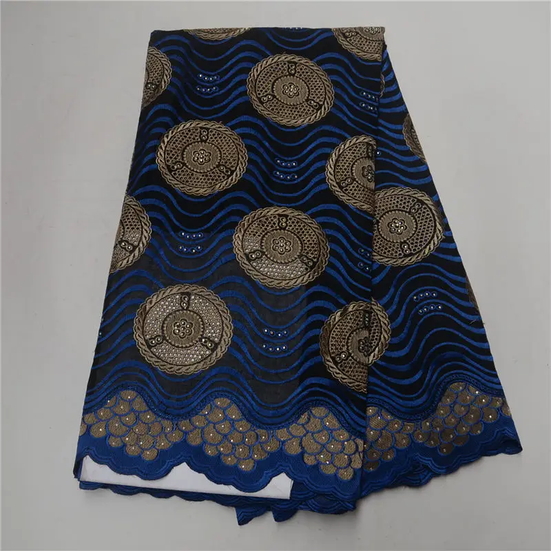 
LP80849-African Lace Fabric 2018 Embroidered Nigerian Laces Fabric Blue High Quality Swiss Voile Lace Fabric For Women Party 