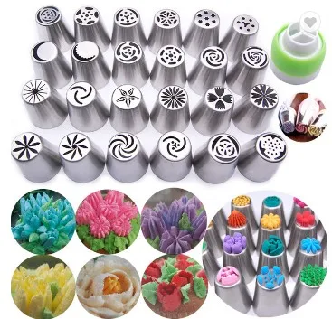 

High Quality Stainless steel Large size 304 pastry nozzle/icing piping tips/Russian piping tips, Sliver