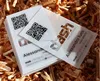thick transparent white printed business card with QR code(M-PC010)
