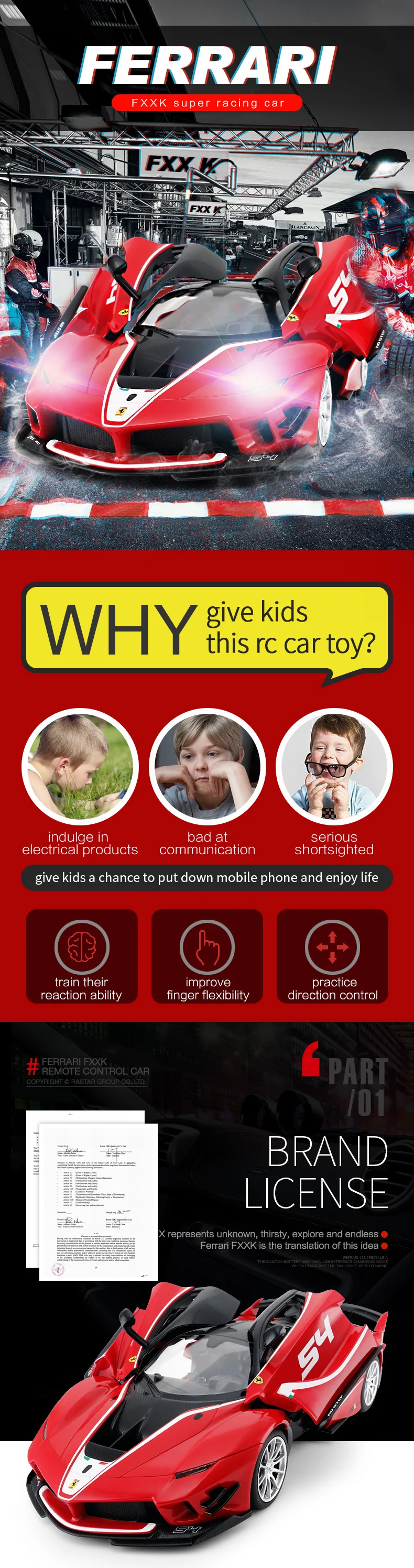 Rastar Vehiculo Electrico A Escala 1 14 Para Ninos Coche De Control Remoto Ferrari Buy Redcat Rc Car Car Toy New Rc Toy Product On Alibaba Com