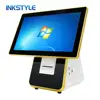 Factory 15.6'' Touch Screen All-in-One POS Computer and 8' GuestScreen with 58/80mm Thermal Printer fo Restaurant, Market etc.
