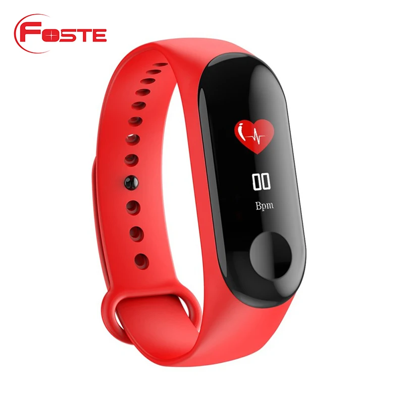 

waterproof Heart Rate Blood Pressure Monitor Smart Wristband Bluetooth Sport Fitness Bracelet mi smart band 3, N/a