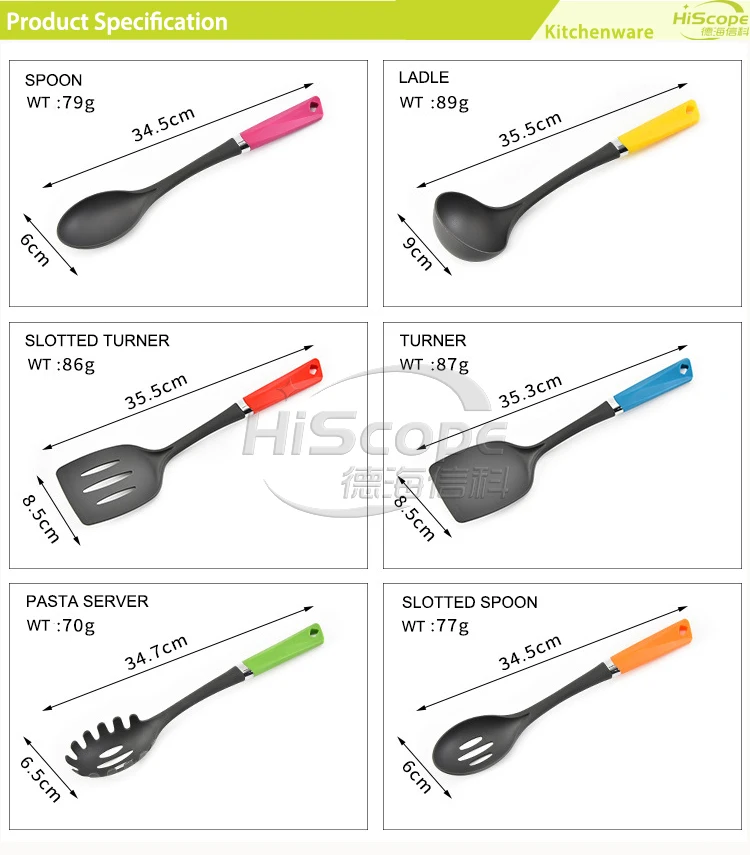 Swan Nordic Utensilios Cocina de Nylon 6 Piezas, Cesto + Juego de Utensilios  Antiadherentes con Mango Efecto Madera, Libre de BPA, Espátula, Cucharón,  Machacador de Patatas, etc Resistentes al Calor, Blanco