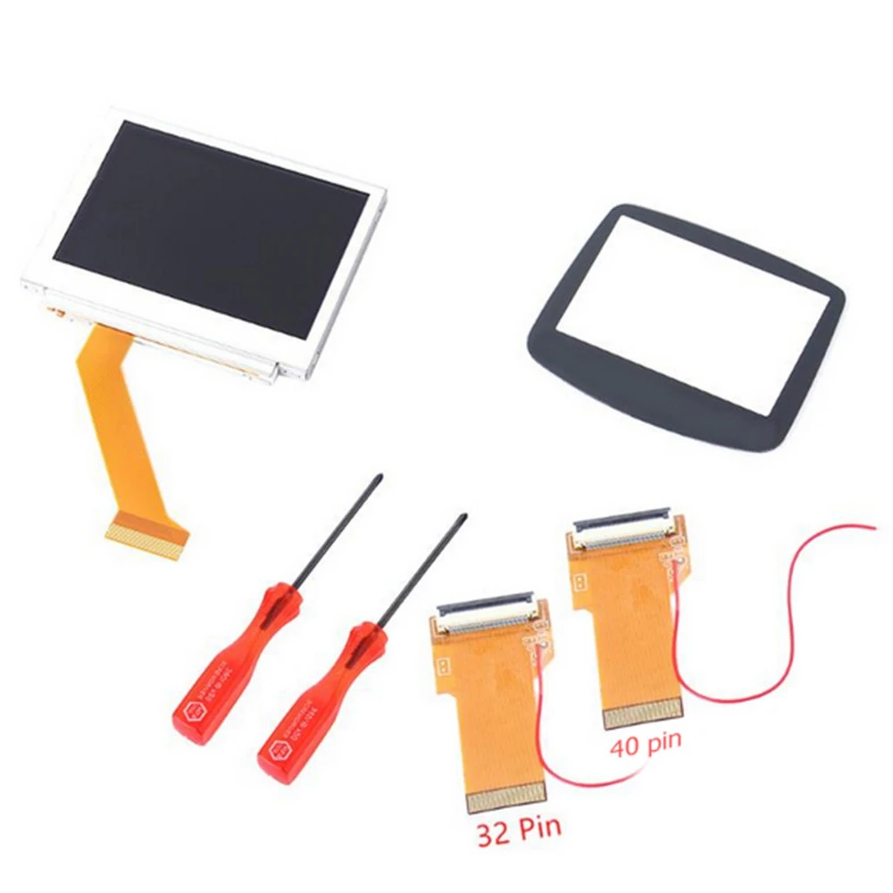 

New for Gameboy Advance MOD LCD Backlight Kit 32 or 40 Pin for GBA SP AGS-101 Backlit LCD Screen for GBA SP