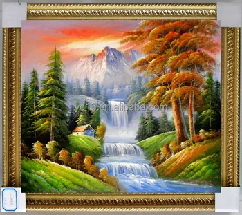 Waterfall Landscape Wall Decorative Oil Painting Buy Wall Decorative Oil Painting Decorative Painting Oil Paintings Product On Alibaba Com