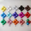partigos Birthday Party Supply 45CM Aluminum Foil Ballon Four Leaf Clover Shape Balloons