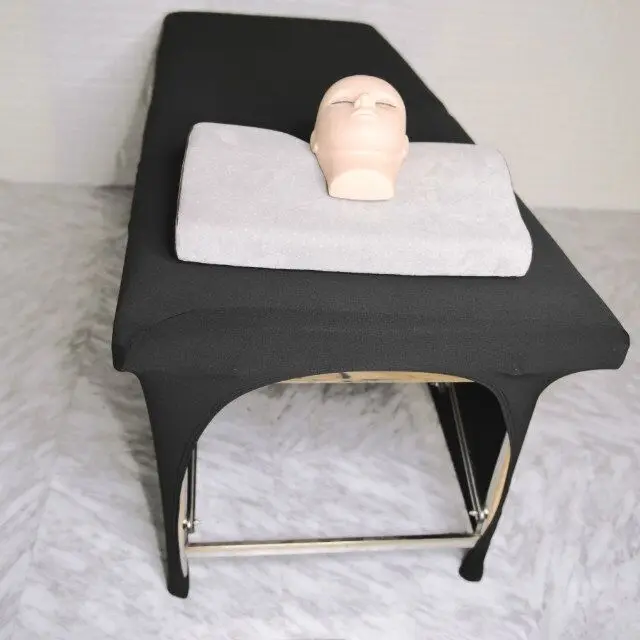 

wholesale private label spandex table covers rectangle table cover massage bed cover beauty bed cover can be customized, Black blue pink white and others