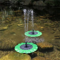 

Lotus Leaf Floating Solar Fountain Pond Pump Waterscape Fountain Small Practical Outdoor Mini Garden Fountain