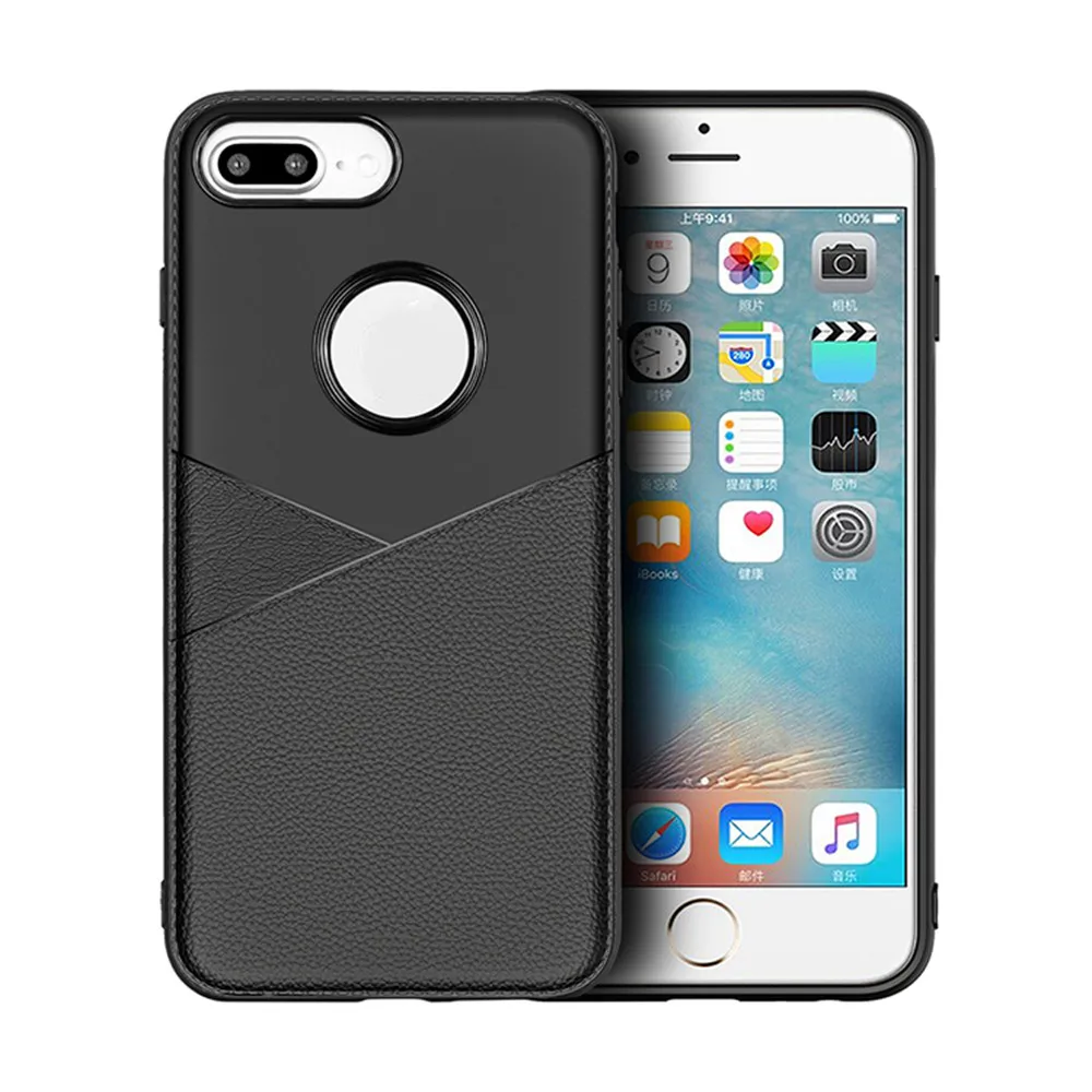 Luxury Shockproof Soft TPU Case For iPhone 6 7 8 plus Business Style Cover