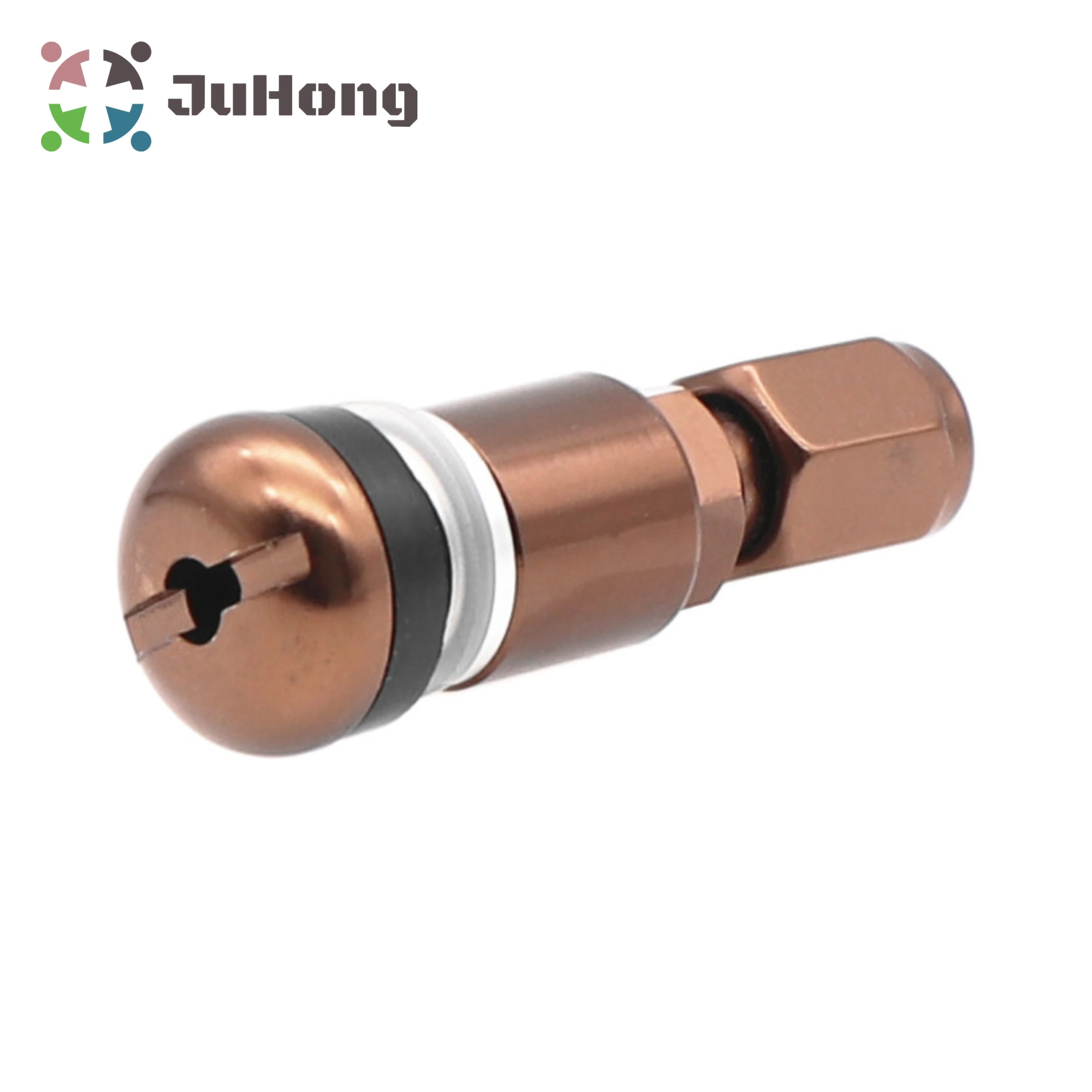 

BROWN Anodized MS525AL Aluminum Tire Valve with Hex Cap Fits Most Cars Standard Rim Hole Tire Repair Tools / Wholesale