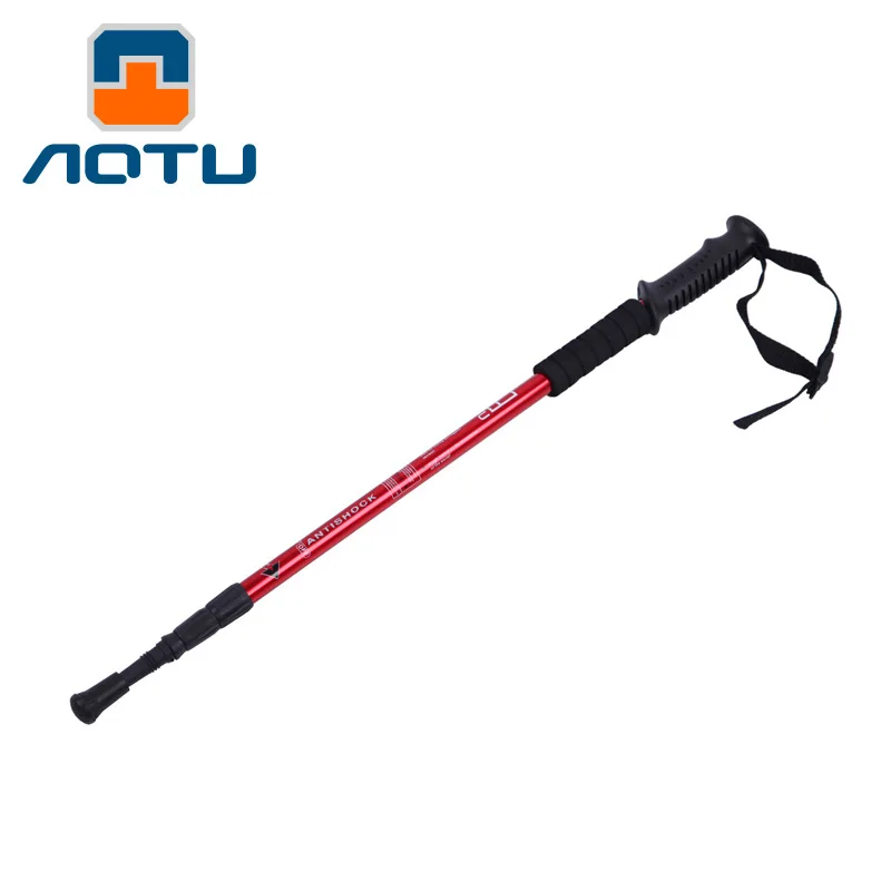 

Concave convex outdoor mountaineering pole telescopic folding super light old rod hiking walking stick crutch, N/a