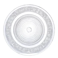 

Plates glass For Fruit round shape dishes factory price Nuns Desert Guests glass fruit plates