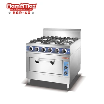 Hgr 4g 4 Burner Gas Range With Electric Oven View 4 Burner Gas