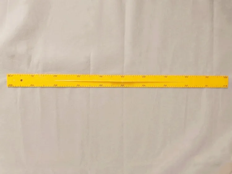 uxcell Straight Ruler 1m 40 Inch Metric/Imperial Bamboo Ruler 100cm Measuring Tool 