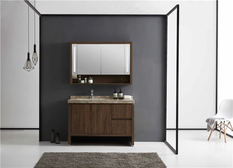 Led Mirror Cabinet Lavatory Vanity Bathroom Storage Furniture With