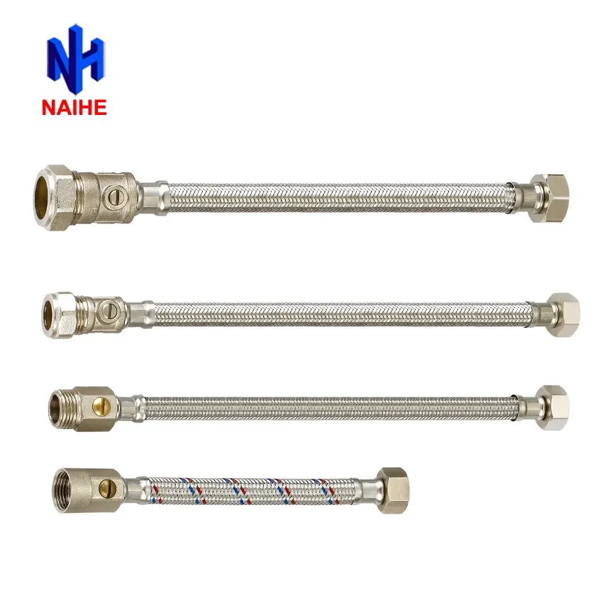 China Manufacturer Low Price Grey Nylon Wire Braiding Flexible Hose For