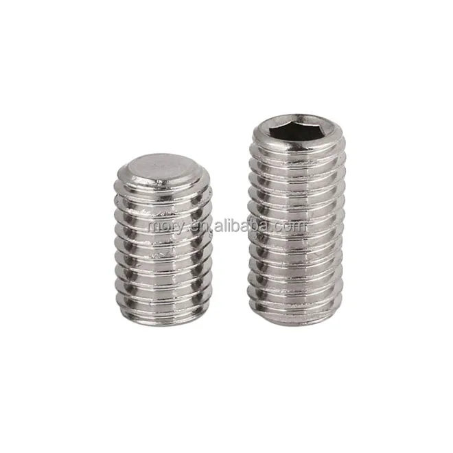 
304 stainless steel hex socket set screw 